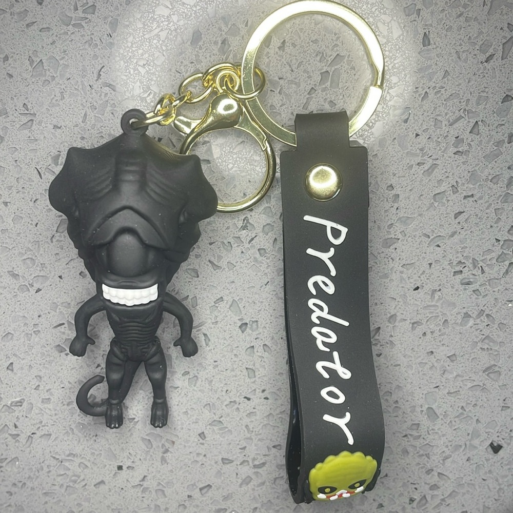 Predator Keychain backpack charm zipper pull